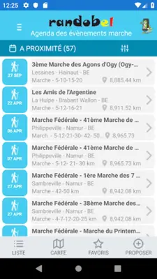 Walk Events android App screenshot 3